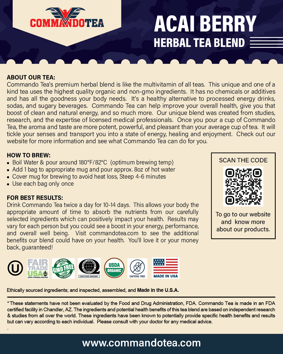 ACAI BERRY HERBAL TEA BLEND
